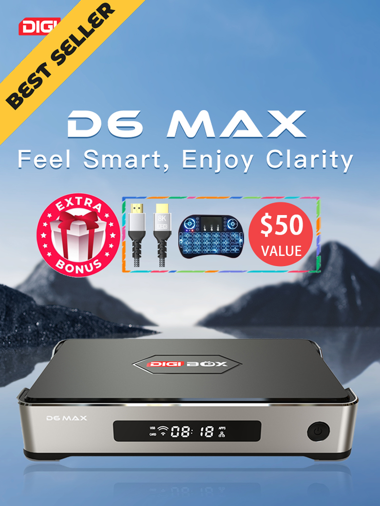 DIGIBox D6 MAX | Gran actualización | La última y más premium TV Box ...